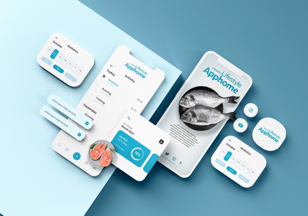 Illustration d’applications mobiles